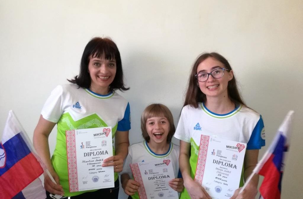 Filip, Marija in Martina Judež v Ukrajini na meddržavnem tekmovanju v hitrem računanju